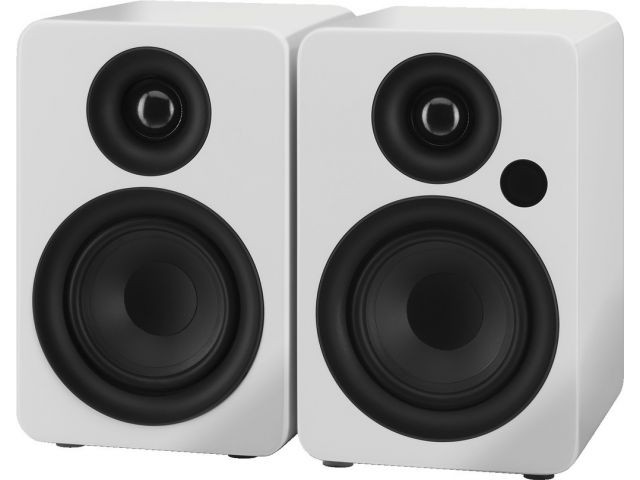Monacor SOUND-4BT/WS - Para 2-drożnych aktywnych zestawów głośnikowych, 2 x 50W<sub>MAX</sub>, 2 x 30W<sub>RMS&l Monacor SOUND-4BT/WS - Para 2-drożnych aktywnych zestawów głośnikowych