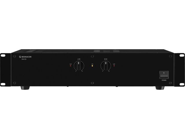 Monacor STA-125 - Wzmacniacz stereo PA, 200W&ltsub&gtRMS&lt/sub&gt