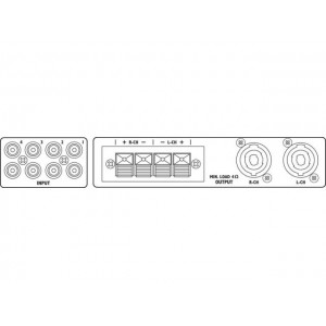 Monacor STA-200D - Cyfrowy (klasa D) wzmacniacz stereo PA, 250W&ltsub&gtRMS&lt/sub&gt