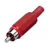 Monacor T-704P/RT - Wtyk RCA, czerwony