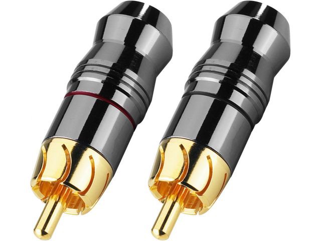 Monacor T-723G - Wtyk RCA High-End