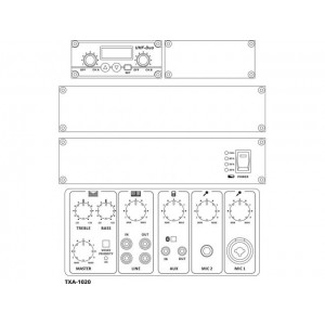 Monacor TXA-1020 - Przenośne systemy wzmacniające dużej mocy