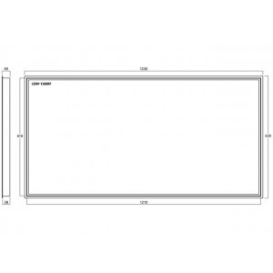 Monacor LEDP-1260RF - Ramka montażowa do panelu LEDP-1260DCTW