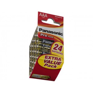 Monacor LR-03/24 - Baterie alkaliczne AAA, PANASONIC