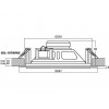 Monacor EDL-10TW/WS - Głośnik sufitowy PA, 100V, biały