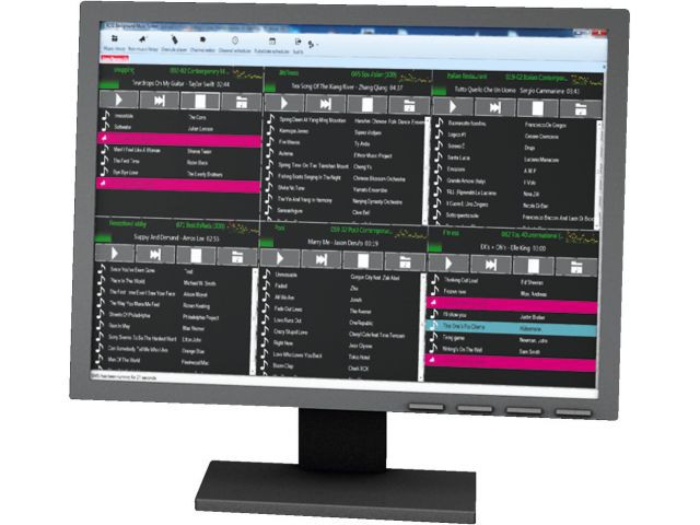 Monacor BMS-ZONE4 - Komputer Shuttle z oprogramowaniem ROSI BMS, 4 kanały, 2600 utworów Monacor BMS-ZONE4 - Komputer Shuttle z oprogramowaniem ROSI BMS, 4 kanały, 2600 utworów
