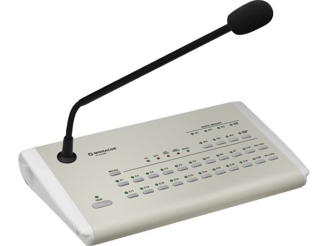Monacor PA-2400RC - Mikrofon pulpitowy PA, strefowy Monacor PA-2400RC - Mikrofon pulpitowy PA, strefowy