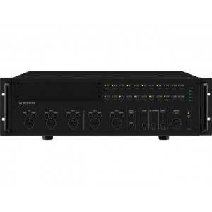 Monacor PA-2420Z - 20-strefowy wzmacniacz miksujący PA, mono