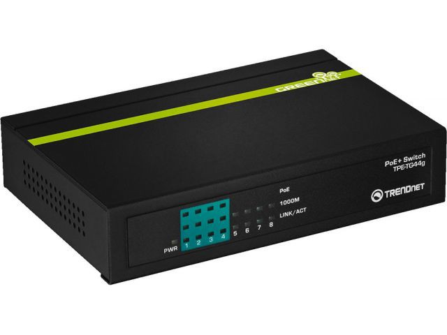 Monacor TPE-TG44G - Switch gigabitowy Power over Ethernet