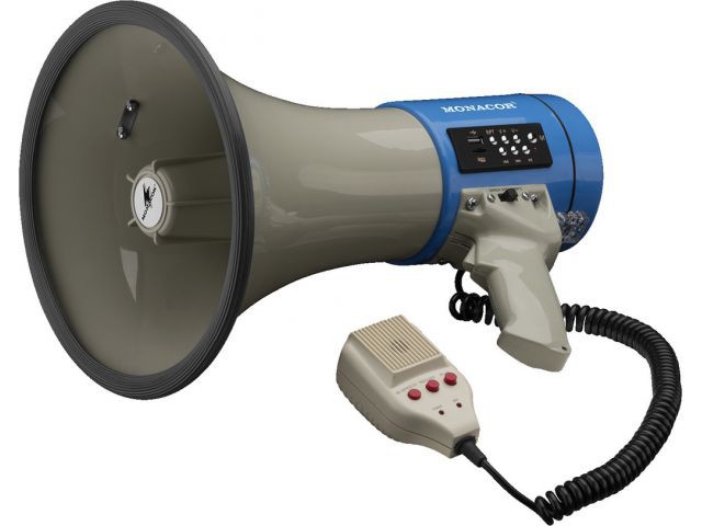 Monacor TM-17M - Megafon 110dB z wbudowanym odtwarzaczem MP3
