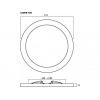 Monacor LEDPR-185/WWS - Lampka diodowa, okrągła, 18W, 1550 lm