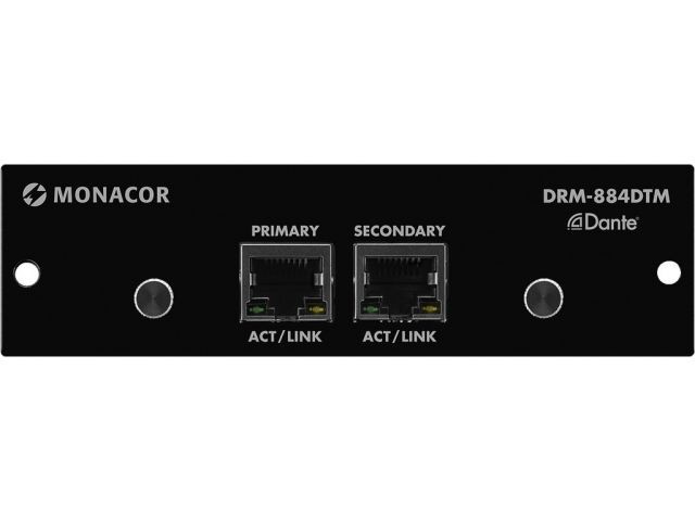 Monacor DRM-884DTM - Moduł Dante&ltsup&gt®&lt/sup&gt