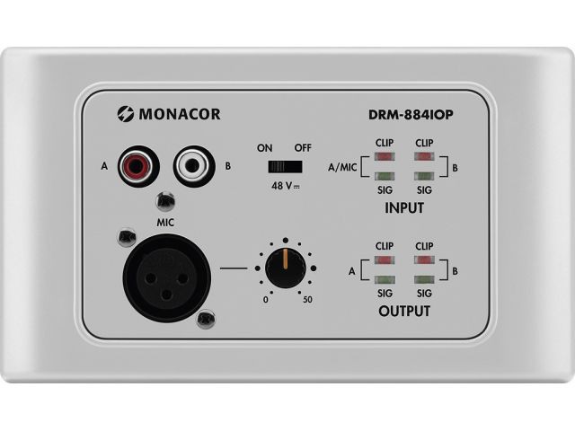 Monacor DRM-884IOP - Panel ścienny I/O Monacor DRM-884IOP - Panel ścienny I/O
