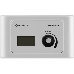 Monacor DRM-884VAP - Panel ścienny do regulator głośności, z wyjściem audio