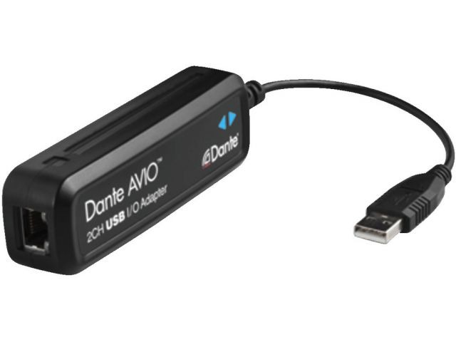 Monacor ADP-USB-2X2 - Konwerter AVIO Dante&ltsup&gt®&lt/sup&gt/USB