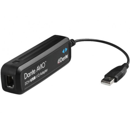 Monacor ADP-USB-2X2 - Konwerter AVIO Dante&ltsup&gt®&lt/sup&gt/USB