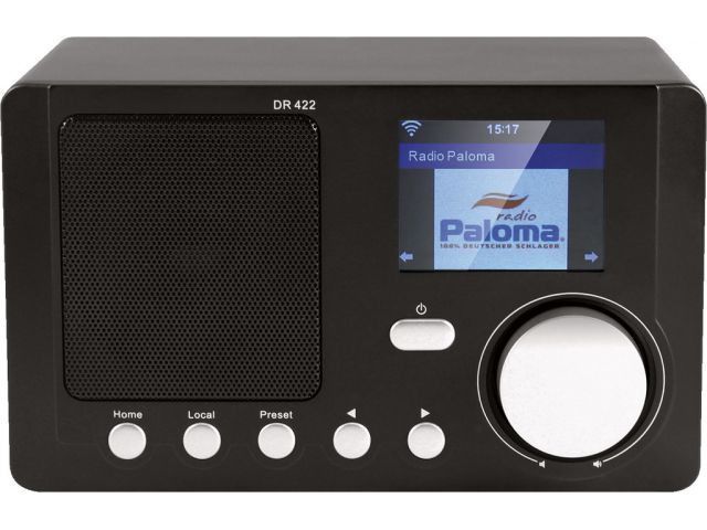 Monacor DR-422 - Tuner radia internetowego z kolorowym wyświetlaczem oraz dostępem do sieci DLNA Monacor DR-422 - Tuner radia internetowego z kolorowym wyświetlaczem oraz dostępem do sieci DLNA
