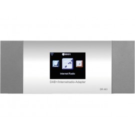Monacor DR-463 - Tuner radia internetowego WLAN oraz FM i DAB+, z funkcją DLNA oraz Bluetooth