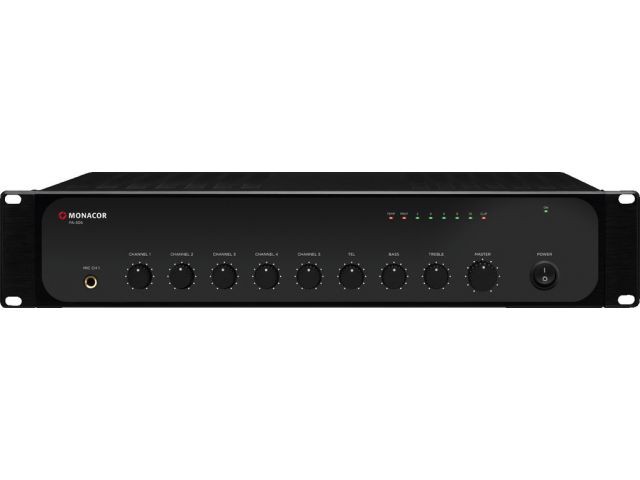 Monacor PA-306 - Wzmacniacz miksujący PA, mono, 60WRMS