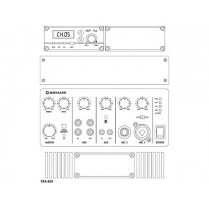 Monacor TXA-820 - Przenośny system wzmacniający