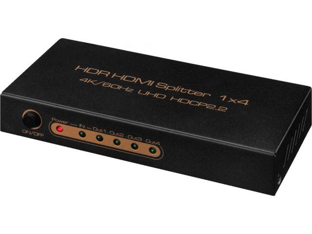 Monacor HDMS-1044K - Rozdzielacz HDMI™