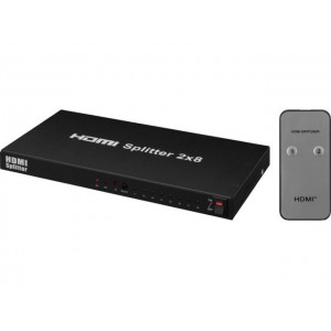 Monacor HDMS-2084K - 8-drożny rozdzielacz HDMI™