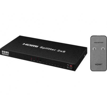 Monacor HDMS-2084K - 8-drożny rozdzielacz HDMI™