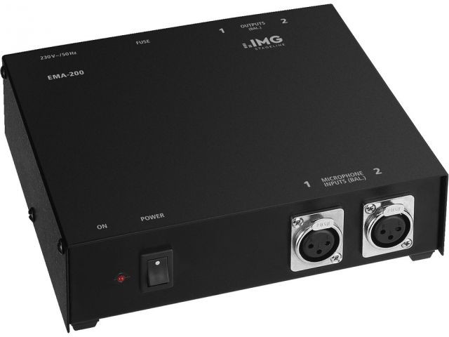 IMG Stage Line EMA-200 - Zasilacz phantom 48V, na 2 mikrofony IMG Stage Line EMA-200 - Zasilacz phantom 48V, na 2 mikrofony