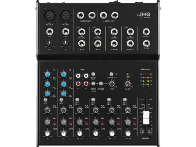 IMG Stage Line MMX-24USB - 6-kanałowy mikser audio IMG Stage Line MMX-24USB - 6-kanałowy mikser audio