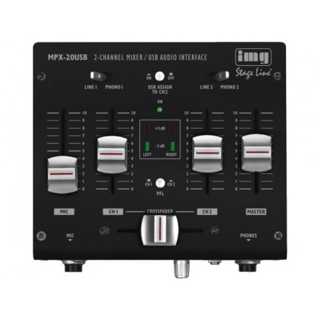 IMG Stage Line MPX-20USB - 3-kanałowy mikser stereo dla DJ