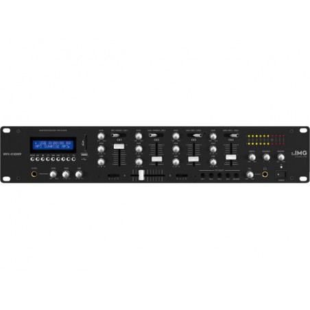 IMG Stage Line MPX-410DMP - Mikser stereo dla DJ, z wbudowanym odtwarzaczem MP3 oraz odbiornikiem Bluetooth