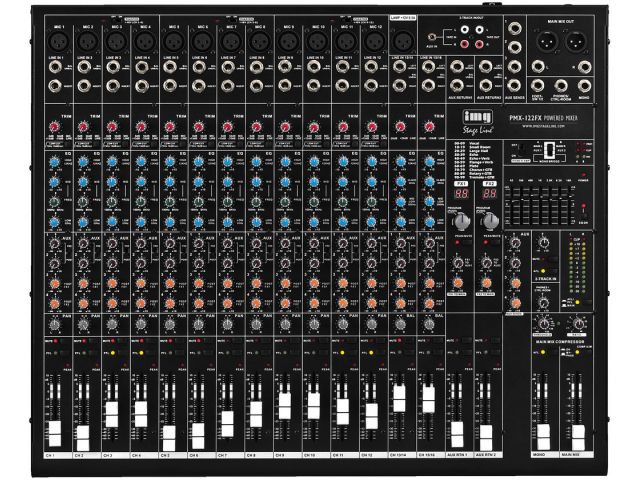 IMG Stage Line PMX-122FX - Mikser z cyfrową końcówką mocy, 2 x 475W RMS /4Ω