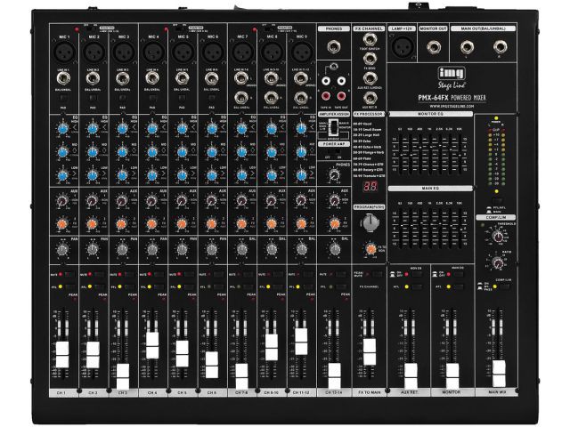 IMG Stage Line PMX-64FX - Mikser z cyfrową końcówką mocy, 2 x 475W RMS /4Ω