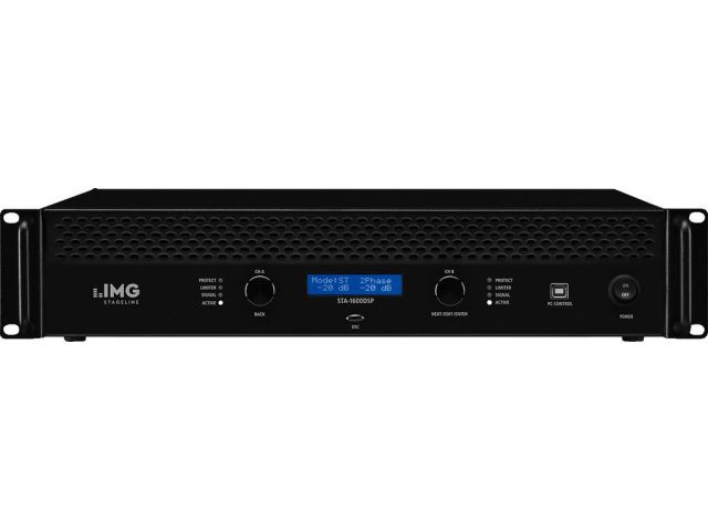 IMG Stage Line STA-1600DSP - Wzmacniacz stereo PA, 2700W IMG Stage Line STA-1600DSP - Wzmacniacz stereo PA, 2700W
