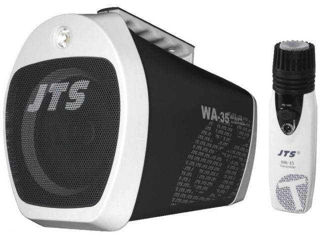 JTS WA-35 - Przenośny system wzmacniający z wbudowanym odtwarzaczem MP3 i tunerem FM oraz mikrofonem bezprzewodowym