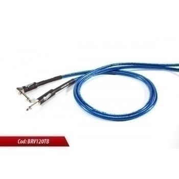 Proel BRV120LU6TB Kabel instrumentalny mono kątowy 6m Proel BRV120LU6TB Kabel instrumentalny mono kątowy 6m