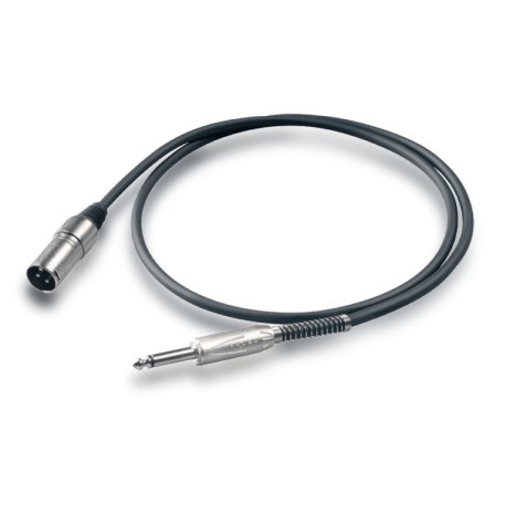 Proel BULK220LU1 Kabel mikrofonowy mono jack - XLR M 1m Proel BULK220LU1 Kabel mikrofonowy mono jack - XLR M 1m