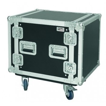 Proel CR210BLKMW Flight case 10U z kółkami profesjonalny