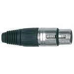 Proel XLR3FV XLR 3-pin żeńskie obudowa niklowana Proel XLR3FV XLR 3-pin żeńskie obudowa niklowana