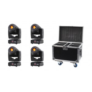 Lighting Center 4x Fusion 100 Spot MKII - zestaw głowic + case