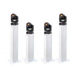 Lighting Center 4x Fusion 100 Spot MKII - zestaw głowic ruchomych + towery