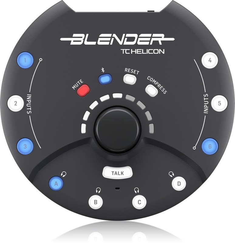 TC Helicon Blender Przenośny mikser stereo 12x8 z USB TC Helicon Blender Przenośny mikser stereo 12x8 z USB
