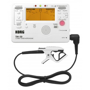 KORG - TM-50C WH - TUNER / METRONOM / MIKROFON KONTAKTOWY