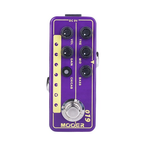 Mooer Micro PreAmp 019 - UK Gold PLX Mooer Micro PreAmp 019 - UK Gold PLX