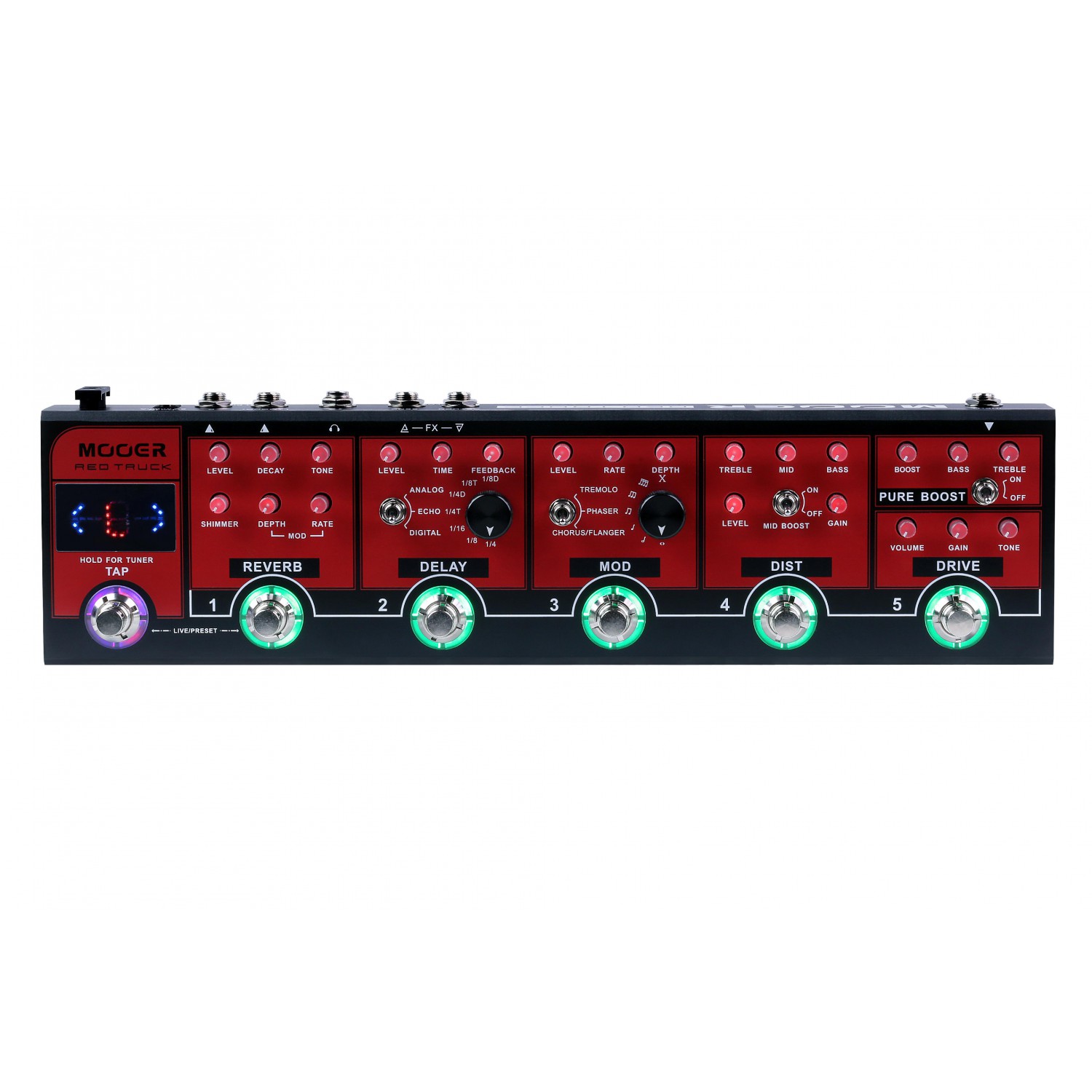 Mooer Red Truck, Combined Pedal Mooer Red Truck, Combined Pedal