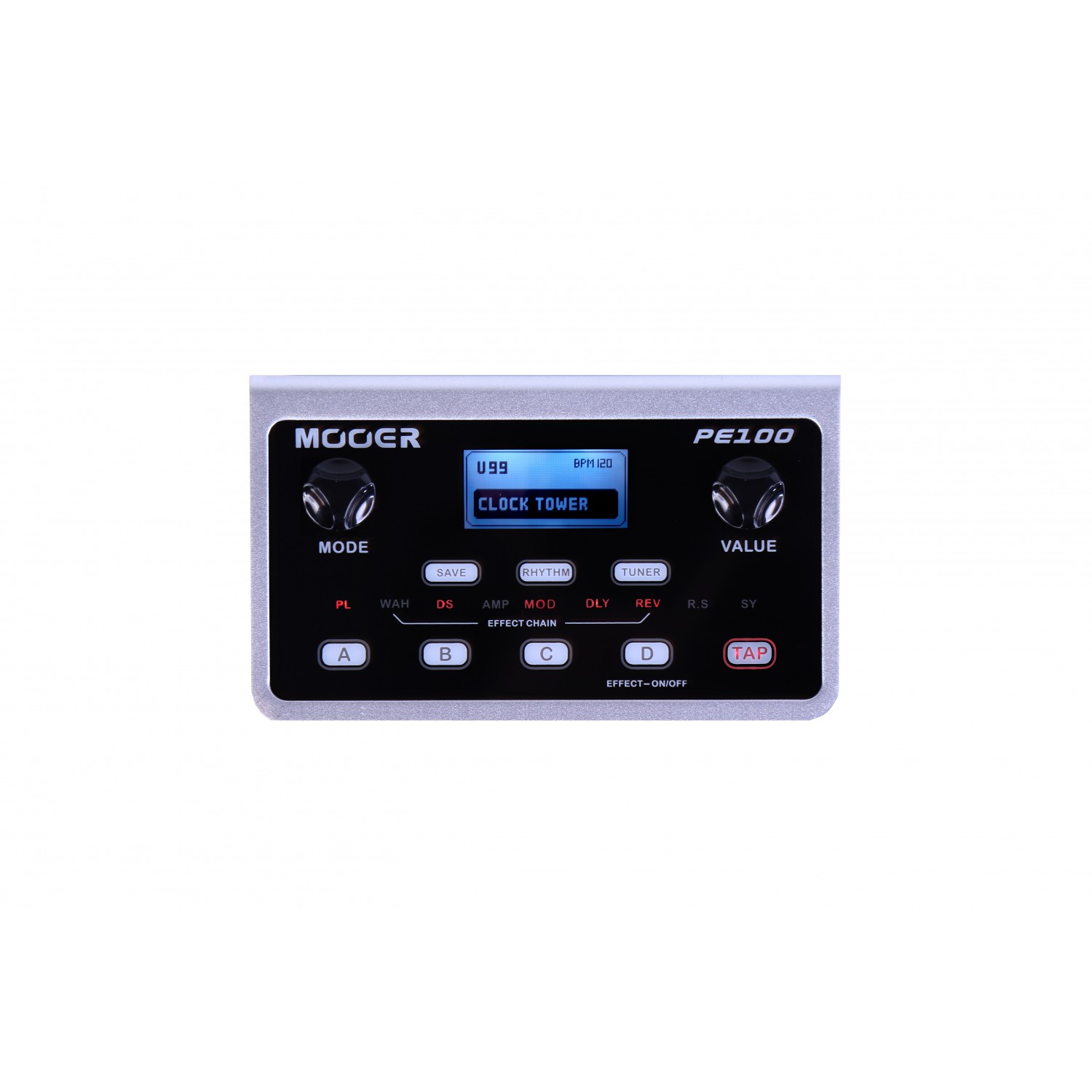 Mooer PE 100 Portable Guitar Effects with power adapter Mooer PE 100 - multiefekt gitarowy