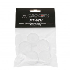 Mooer Candy Footswitch Topper, white, 5 pcs.