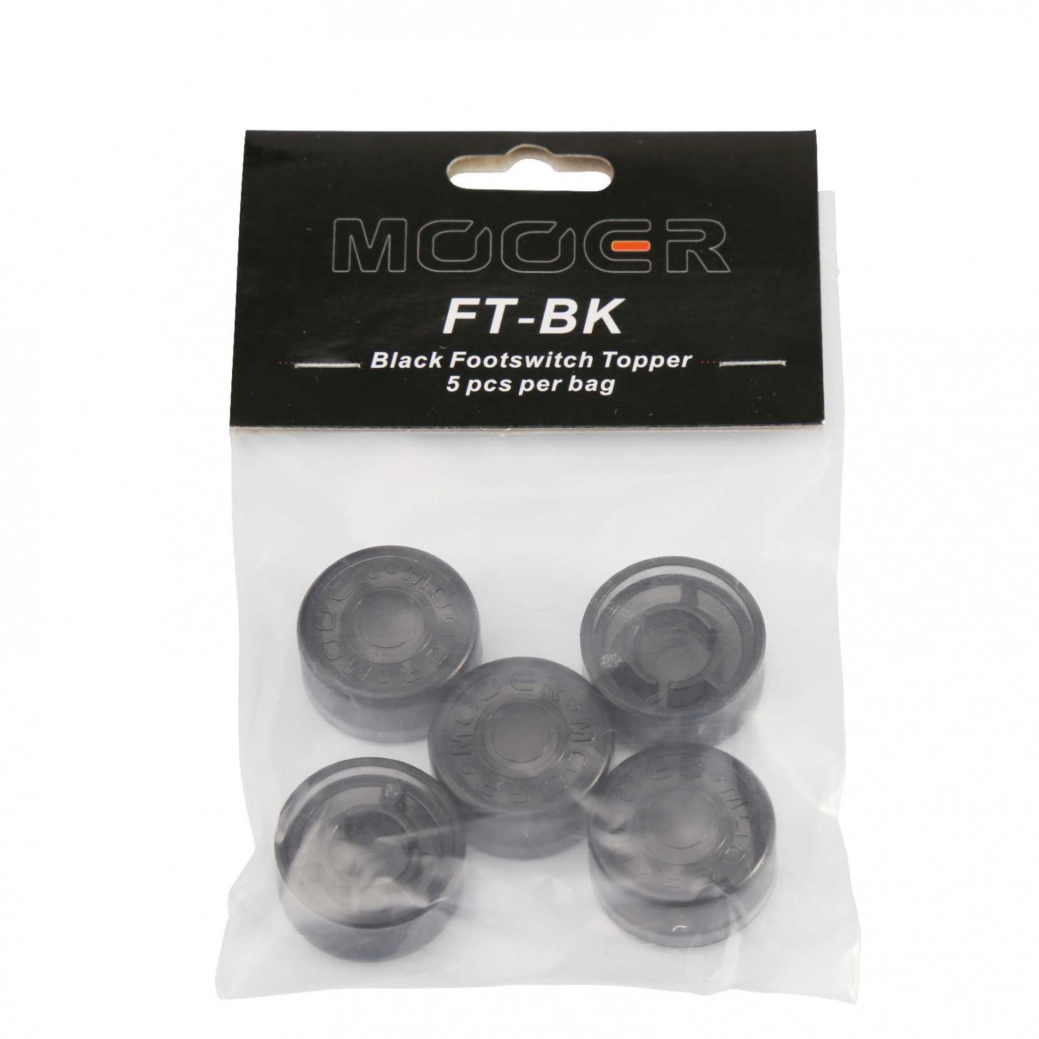 Mooer Candy Footswitch Topper, black, 5 pcs.