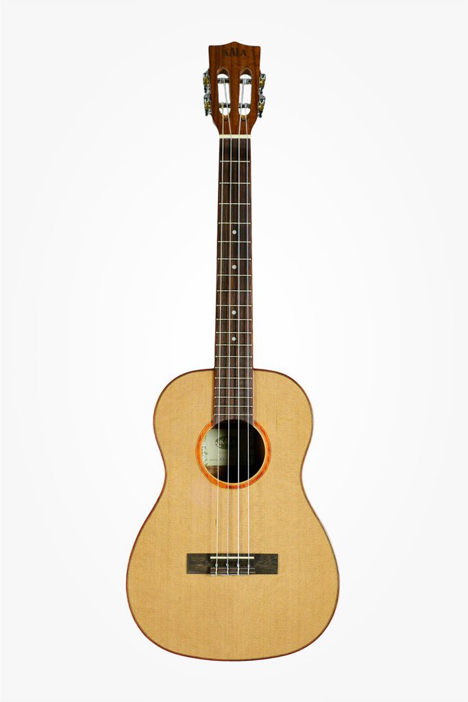 KALA KA-ABP-CTG - Solid Cedar Acacia Baritone Ukulele, with Case (UC-B)