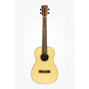 KALA KA-SSTU-B - Solid Spruce Travel Baritone Ukulele, with Bag